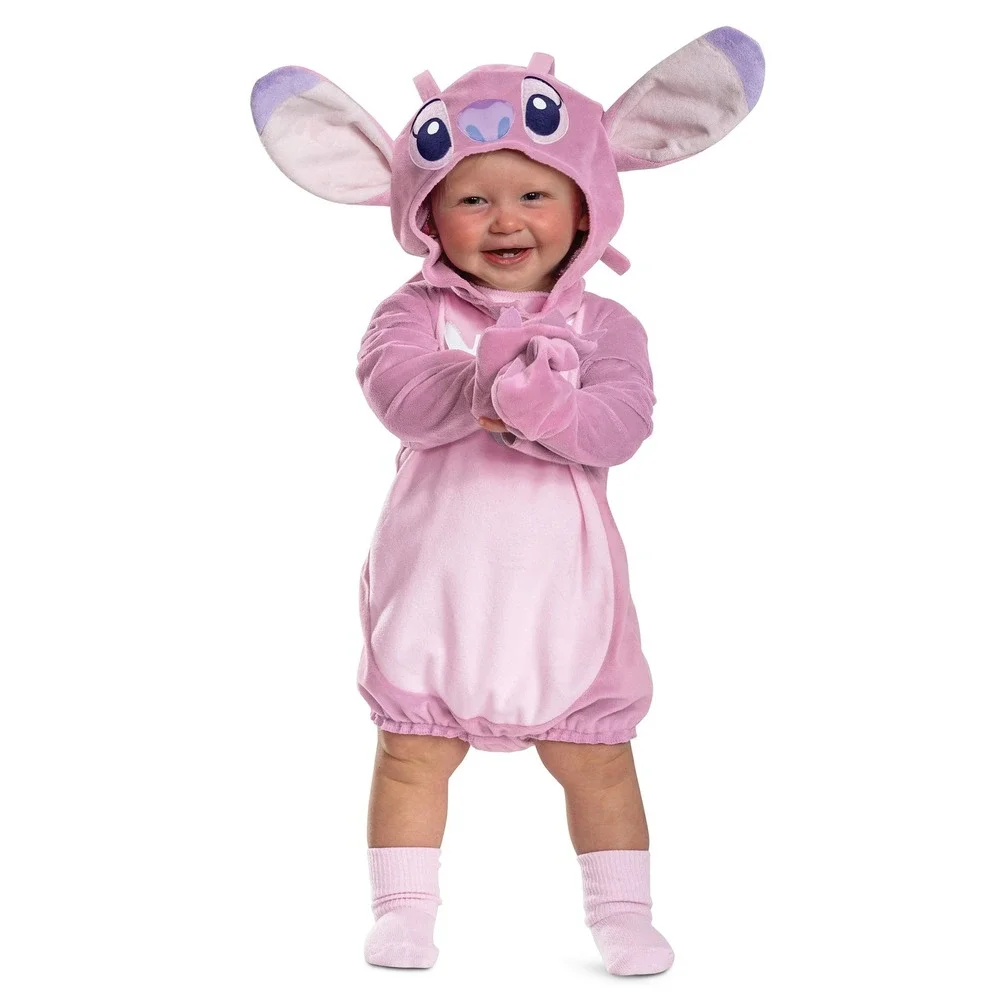 Disney Baby Angel Infant Costume 12-18 Months Stitch 2 Piece Set Disguise New
